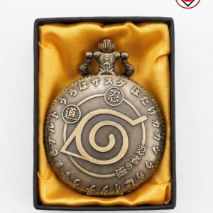 Naruto Inspired Metal Pocket Watch and Keyring