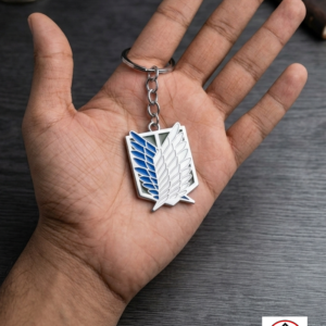 Wings of Freedom Metal Keychain AOT-inspired Survey Corps Emblem Keyring
