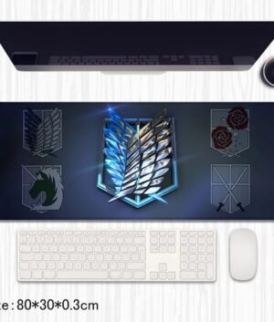 Attack on Titan Premium Desk Mat – High-Quality Anime Collectible for Gaming & Work Desk Pad (Inspired)